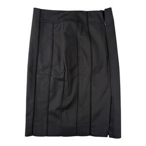 White House Black Market Perfectform Women’s 0‎ Black Pencil Mesh Peep Back Slit